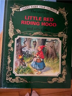 Vintage 70s 1970s 60s 1960s Little Red Riding Hood Book Classic Fairy Tale Tales